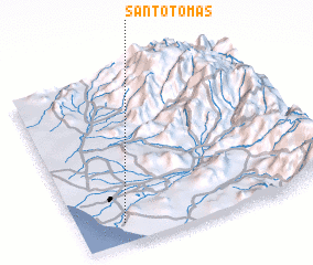 3d view of Santo Tomás