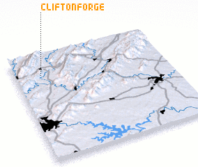 3d view of Clifton Forge