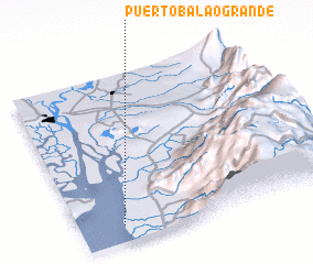 3d view of Puerto Balao Grande