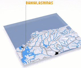 3d view of Bahía Las Minas