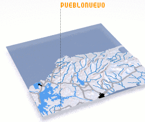 3d view of Pueblo Nuevo