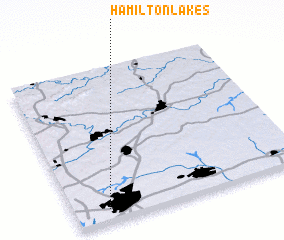 3d view of Hamilton Lakes