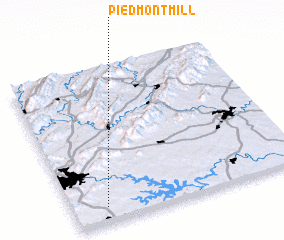 3d view of Piedmont Mill