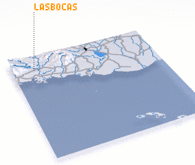 3d view of Las Bocas