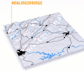 3d view of Healing Springs