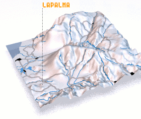 3d view of La Palma