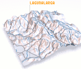3d view of Laguna Larga