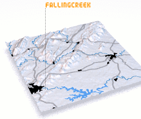 3d view of Falling Creek