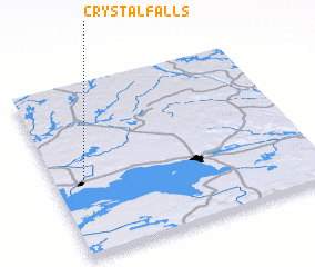 3d view of Crystal Falls