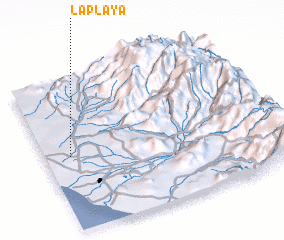 3d view of La Playa