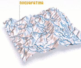 3d view of Nueva Fátima