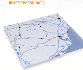 3d view of Motts Crossroads