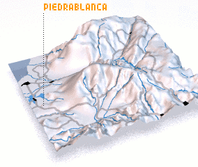 3d view of Piedra Blanca