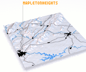 3d view of Mapleton Heights