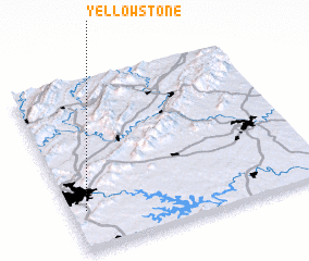 3d view of Yellowstone