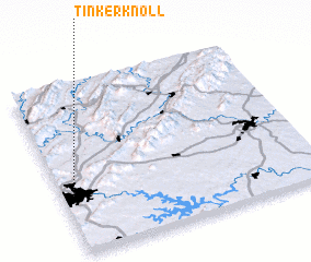 3d view of Tinker Knoll