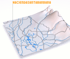 3d view of Hacienda Santa Bárbara