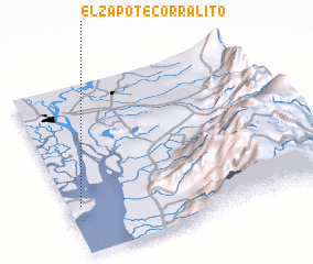 3d view of El Zapote Corralito