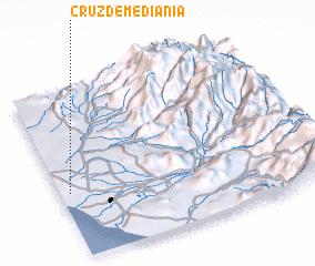 3d view of Cruz de Mediania