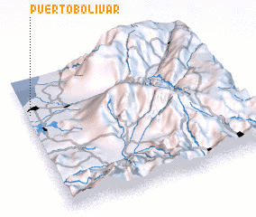 3d view of Puerto Bolívar