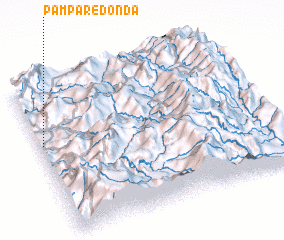 3d view of Pampa Redonda