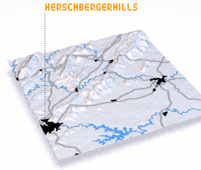 3d view of Herschberger Hills