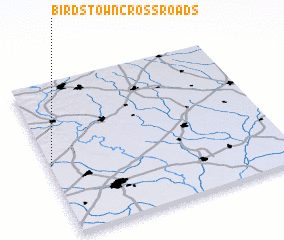 3d view of Birdstown Crossroads