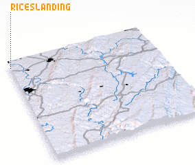 3d view of Rices Landing