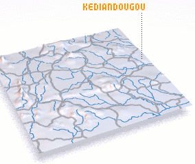 3d view of Kédiandougou