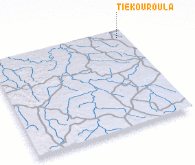 3d view of Tiékouroula