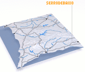 3d view of Serro de Baixo