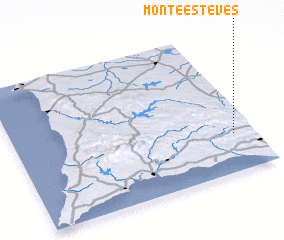 3d view of Monte Esteves