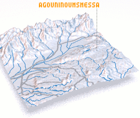 3d view of Agouni nʼ Ou MʼSmessa