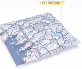 3d view of Leiro Grande