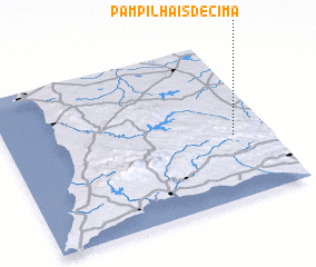 3d view of Pampilhais de Cima