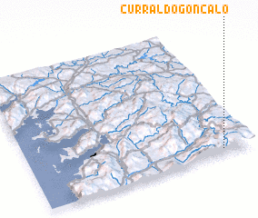 3d view of Curral do Gonçalo