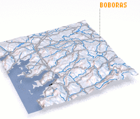 3d view of Boborás