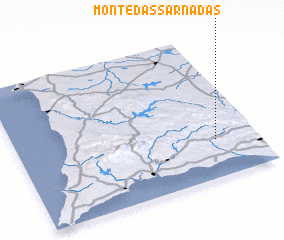 3d view of Monte das Sarnadas