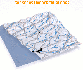 3d view of São Sebastião de Penha Longa