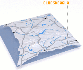 3d view of Olhos de Água