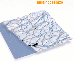 3d view of Ribeiro de Baixo