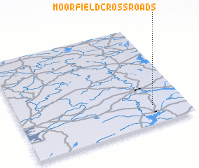 3d view of Moorfield Cross Roads