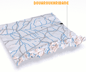 3d view of Douar Oukhribane