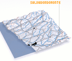 3d view of Salvador do Monte