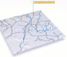 3d view of Zouan-Hounien