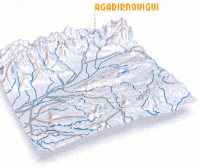 3d view of Agadir nʼ Ouigui