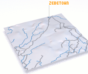 3d view of Zebe Town