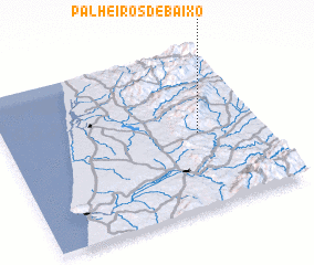 3d view of Palheiros de Baixo