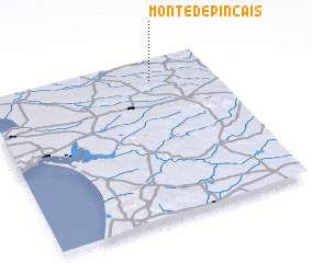 3d view of Monte de Pinçais