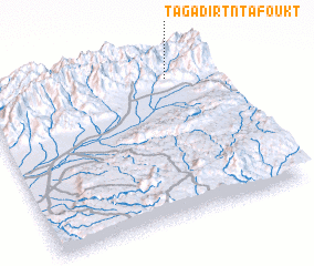 3d view of Tagadirt nʼTafoukt